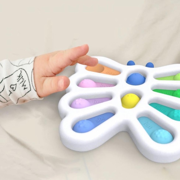 Simple Dimple Digits Popper Push Bubble Large Colorful Pop Fidget Toy Bigger But - Picture 4 of 8